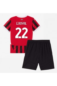 AC Milan Emerson Royal #22 Jalkapallovaatteet Lasten Kotipeliasu 2024-25 Lyhythihainen (+ Lyhyet housut)